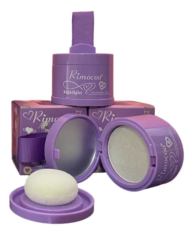 Iluminador en polvo con esponja Rimocoo